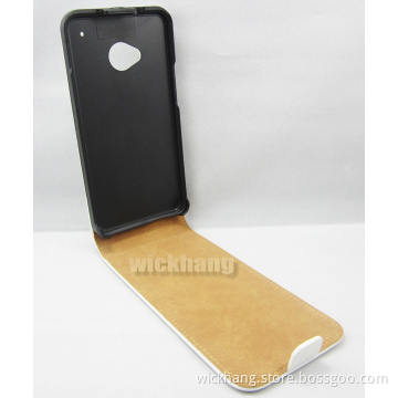 Genunie Leather Flip up Down Case for for HTC One M7